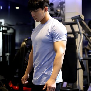 레그데이 남자 머슬핏 반팔 슬림핏 짐웨어 심플 무지 머슬핏 반팔 티셔츠 6color