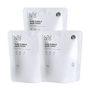 루아코 퓨어버블 핸드워시 리필, 3개, 300ml