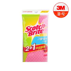 스카치브라이트 그물망사 수세미 MN-900, 3개입, 5개