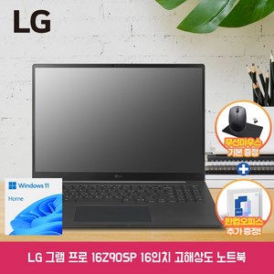 LG전자 그램 Pro 16 코어 Ultra5 인텔 Arc, 옵시디안블랙, 1TB, 16GB, WIN11 Home, 16Z90SP