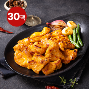흑닭 한입 닭가슴살 탄두리, 100g, 30개
