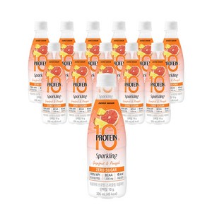 제로아워 프로틴 무설탕 스파클링 자몽 파인, 335ml, 12개
