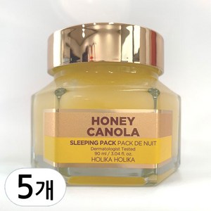 홀리카홀리카 꿀피부 슬리핑팩 카놀라꿀, 90ml, 5개