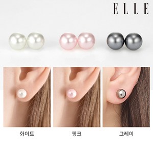 엘르악세사리 여성용 14K 스와로브스키 gold filled 진주 귀걸이 6mm ELGPEE483