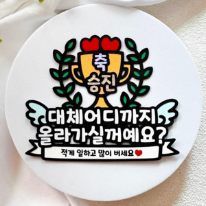 메리드로우 승진 케이크토퍼 퇴직 승진토퍼, 1개