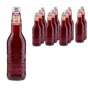 갈바니나 유기농 블러드 오렌지 소다수, 12개, 355ml