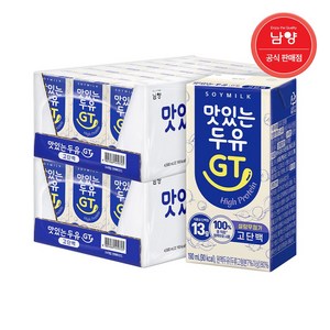 맛있는두유GT 고단백, 190ml, 48개