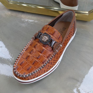 남성 발편한 로퍼 구두대용 수제 캐주얼화 악어문양 천연소가죽으로 제작 키높이 발볼 조절 가능 제작시간12~14일 국내제작 퀄리티로 보답드리겠습니다