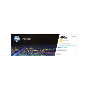 HP 410A 정품토너 CF410A(검정) CF411A(파랑) CF412A(노랑) CF413A(빨강) M452DN M477fDW M377DW, 노랑, 1개