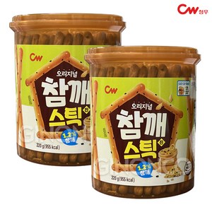 청우 참깨스틱 진, 220g, 2개