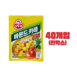 오뚜기 바몬드카레골드 약간매운맛, 100g, 40개