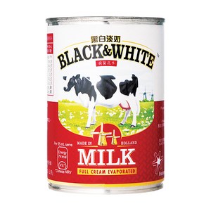 블랙앤화이트 무가당 연유 410g, 1개