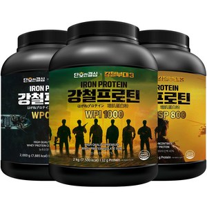 단호한결심 강철부대 강철프로틴 3종, 2kg, 5개