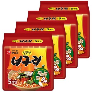 농심 얼큰한 너구리 120g, 20개