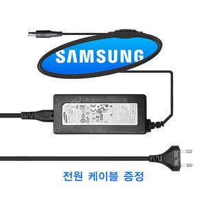 한국미디어시스템 삼성 14V 1.786A 25W 정품 모니터 어댑터 A2514 전원케이블 포함 V27F390