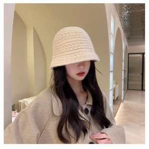 야무지니 겨울 니트 보넷 뜨개 모자 여성 벙거지 방한 버킷햇 YA2395