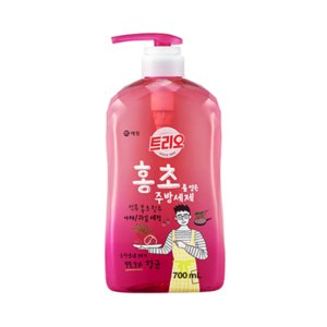 트리오 홍초를 담은 설거지 700ml 용기, 1개