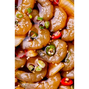 밥 반찬 술안주로 좋은 대궐 간장 깐새우장 250g / 500g 당일제조 30년전통 저염 수제간장 새우장, 대궐 간장 깐새우장 500g, 1개
