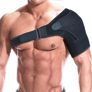 아이언바디 어깨보호대 냉찜질패드 회전근 어깨 압박 인대, 회색(그레이), 1개