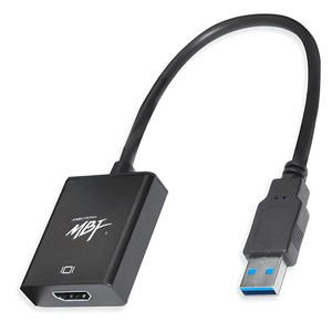 엠비에프 USB 3.0 to HDMI 컨버터, MBF-U3HD-BK, 1개