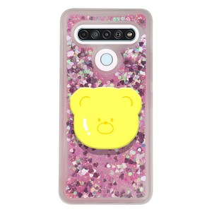투유모바일 LG Q61 투명 반짝이 글리터 케이스 + 디자인톡 세트 Q630