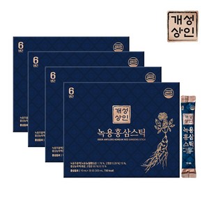 개성상인 녹용 홍삼 스틱 30개입 + 쇼핑백, 300ml, 4세트