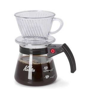 [칼리타 드립세트 101D 투명(1~2인용)]/핸드드립/원두커피/핸드밀/하리오/서버/필터/케냐AA/