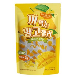 까먹는 망고젤리 500g 대용량 개별포장 약 100개입, 1개