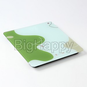 해피ONE 페인팅 디지털 체중계 그린 건강측정용품 누드체중계 기계식, 1개