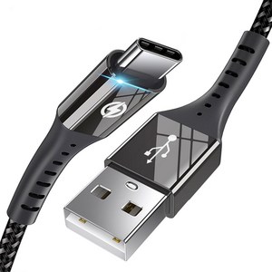 [ES] 고속충전 갤럭시 USB 고급형 C타입 고급형 케이블, 2개, 블랙, 0.5m