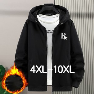 쥬엔리치 남자 빅사이즈 자켓 캐주얼 후드집업 가을 맨투맨 기모 JR2025 4XL-10XL