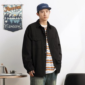 유루 남성용 포켓 단추 코튼 셔츠 / K3765