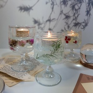 캔들용기 - 루이 고블렛 유리 ( 소 중 대 ) diy 유리 캔들만들기 재료, 고블렛-중, 1개