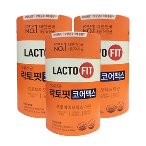 락토핏 종근당건강 생유산균 코어맥스, 120g, 3개