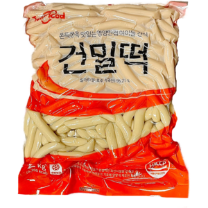 건밀떡 2kg 건쌀떡1.5kg 업소용 식자재 미쓰리 떡볶이 떡 토담, 1개