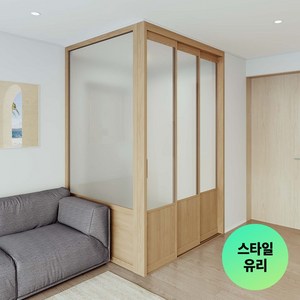 리바트집테리어 우디 3연동 중문 1301~1500(ㄱ자 고시형 스타일유리)