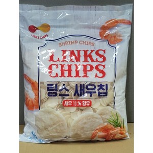 알 새 우칩 1kg 링스 새우칩 타피오카전분 안주 간편간식 7초 새우칩 무료안주 마른안주, 1개