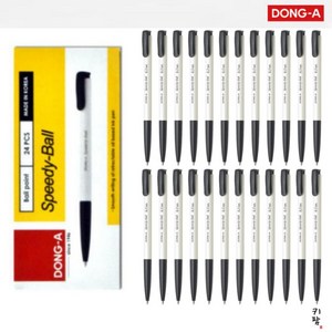 [동아] 스피디볼 0.7mm (24개입 1세트), 검정