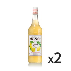 모닌 레몬 시럽, 1L, 2개