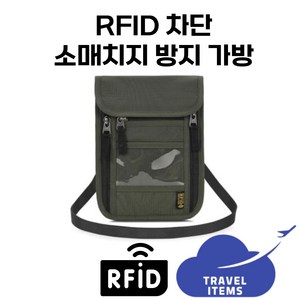 TRAVEL ITEMS RFID 차단 소매치기 방지 여권 가