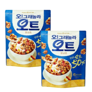 오그래놀라 오트 통넛츠 시리얼, 510g, 1세트