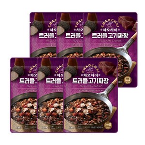 차오차이 트러플 고기짜장 180g x 6EA/전자레인지용, 6개