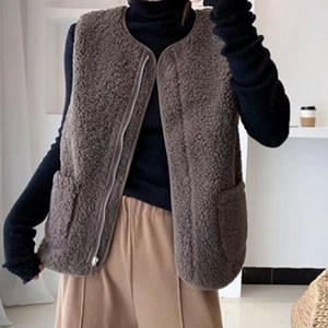 털조끼 경량 베스트 사무실 여자 조끼 가벼운 누빔