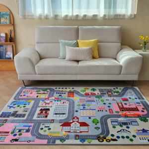 자동차놀이 교통놀이 도로매트 키즈러그 우리마을러그 베일리홈 키즈 플레이 카페트