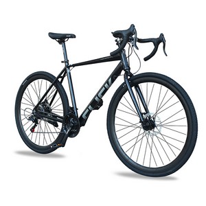 클릭 로드자전거 뉴욕DR 25년형 700C 시마노21단 디스크브레이크, 470mm 블랙/완조립+사은품, 1개, 175cm