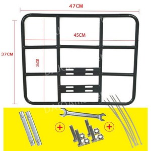 다조아-오토바이 짐받이 리어 브라켓 배달가방거치대, 평형 내경 45 35 16 mm후관