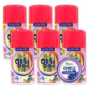 산도깨비 향기속으로 리필용 방향제 라벤다향, 6개, 290ml