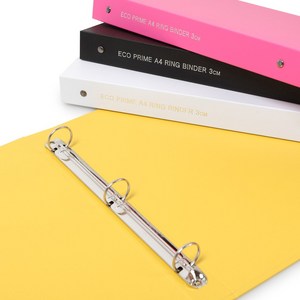 A4 에코프라임 O링바인더, 주황색, 30mm