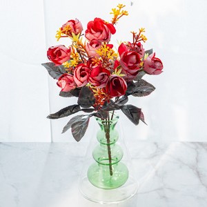 할메이드 생화같은 동백 조화 꽃 hf06 라넌큘러스 3p, hf06 라넌큘러스 3p 레드, 3개