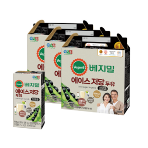 베지밀 에이스 저당두유 190mlx48팩, 190ml, 48개